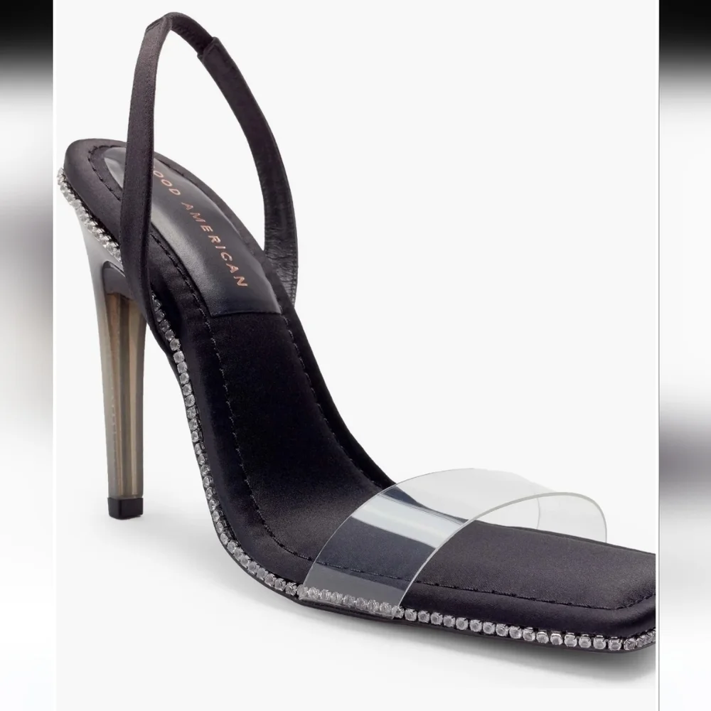 Good American Crystal Crush Lucite® Sandal - Picture 5 of 6